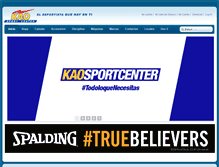 Tablet Screenshot of kaosportcenter.com